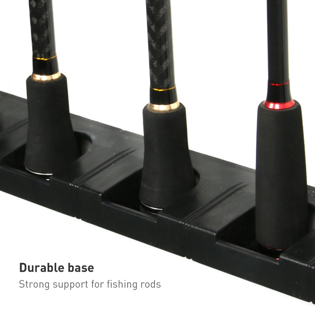

2 Pieces Fishing Rod Holder Wall Pole Rack Stand with Screws