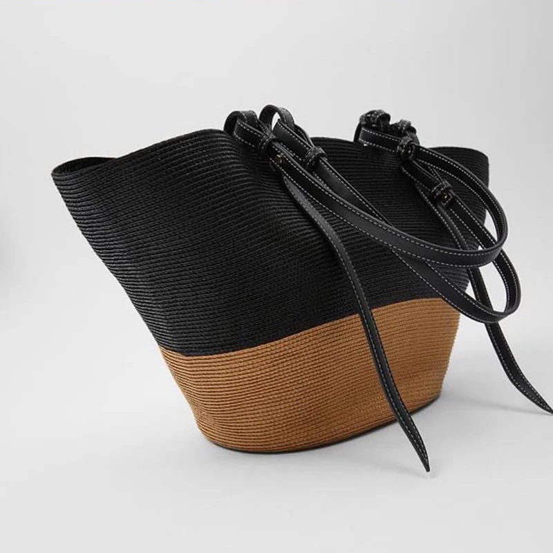 Chic Large Capacity Casual Handmade Women's Hand Tote Bag Summer Holiday Vocation Basket Handbags For Female