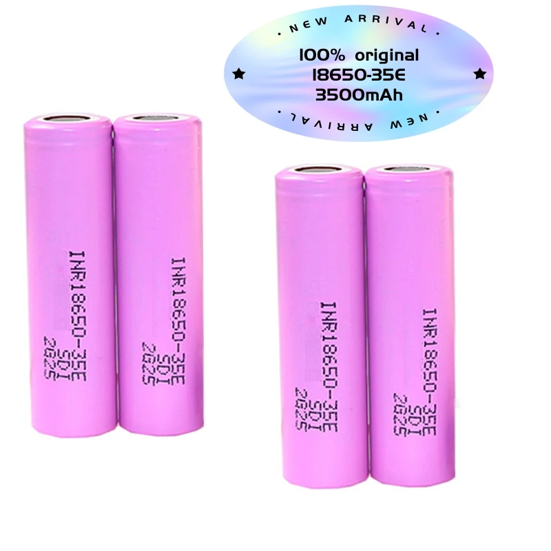 

1-10PCS 35E original power 18650 lithium battery 3500mAh 3.7v 25A high power INR18650 for electrical tools