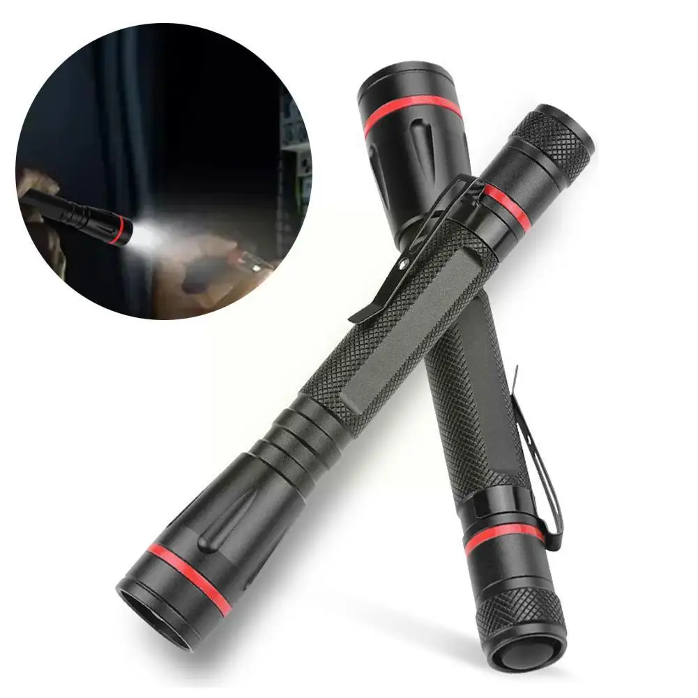 

Pocket Torch Powerful LED LanternTelescopic Zoom For Camping Hunting Portable Mini Pen LED Flashlight Waterproof Pen Light I7Y7