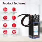 Лазерный модуль 450 нм 40 Вт, Лазерная гравировальная головка с фиксированным фокусным расстоянием, высокоскоростной лазерный гравер, резак, 3D принтер, фрезерный станок с ЧПУ