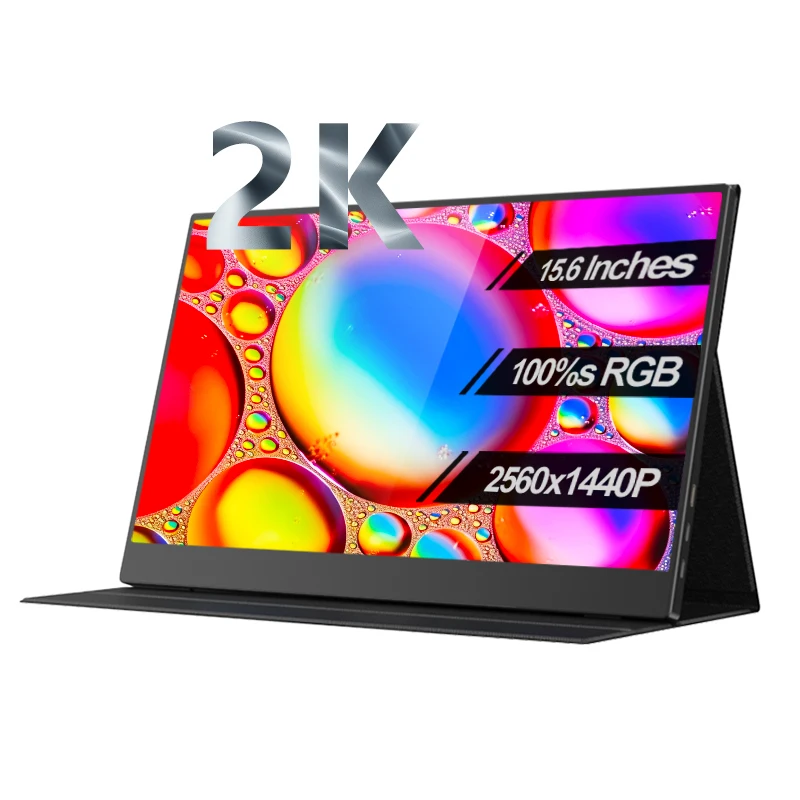 15,6-дюймовый портативный монитор 2K, 100% sRGB, игровой Расширенный игровой экран, телефон для PS4 5, переключатель, ноутбук, мини-ПК, вторая компьютерная панель