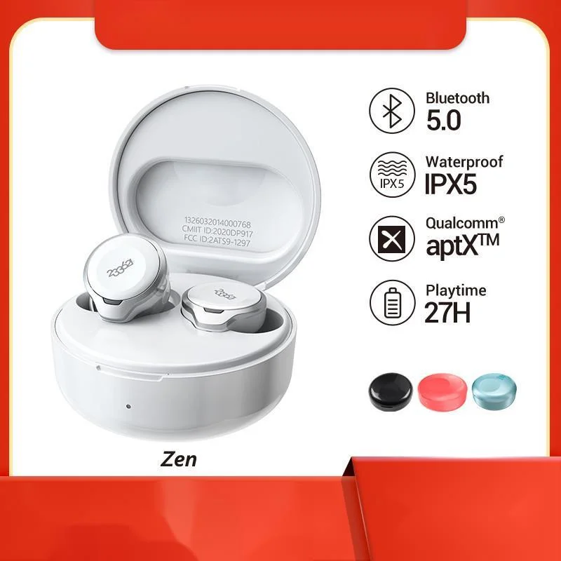

For 233621 zen qcc chip5124 bluetooth 5.0 active noise cancellation headphones 30 hours playtime 6 microphones cvc 8.0 wireless