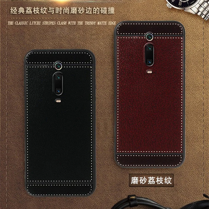 

Cover for Xiaomi Redmi K20 Pro Case 6.39 Inch Soft Silicone Red/Black/Blue/Pind/Brown Concave-Convex Pattern Redmi K20