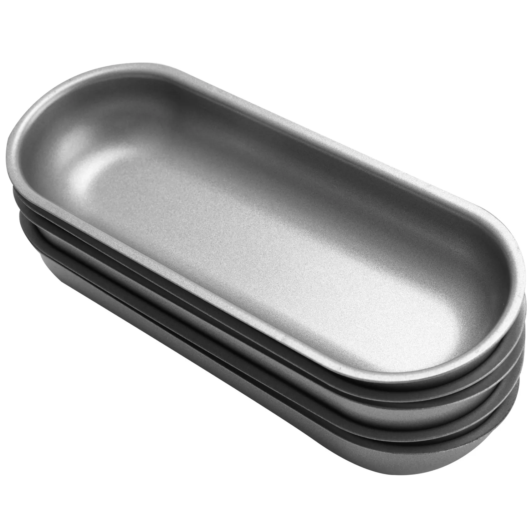 5 Pcs Hot Dog Mold Carbon Steel Sausage Molds Non Stick Bake