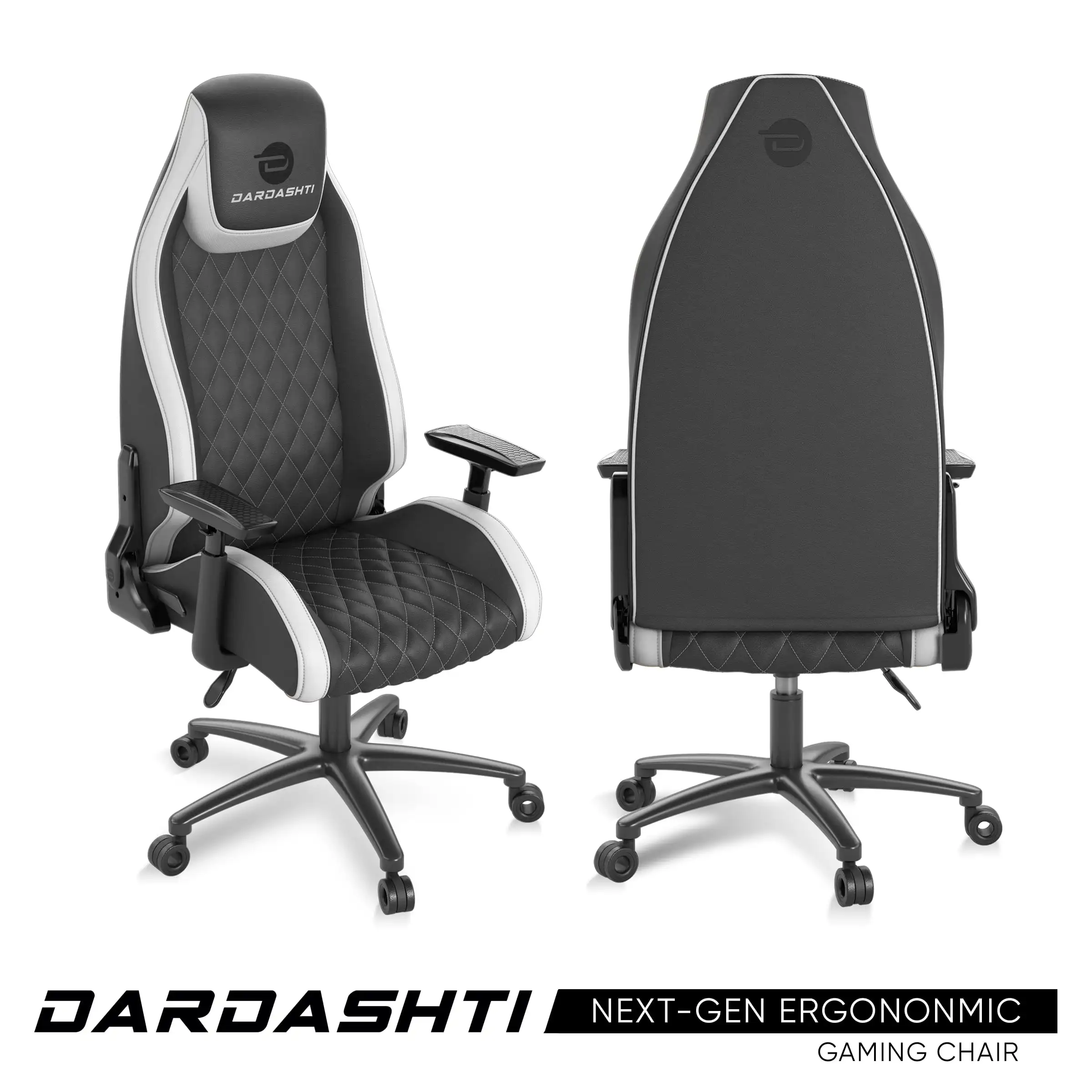 

Игровой стул Atlantic Dardashti коммерческого класса, Эргономичный игровой стул белого цвета (78050359), офисный стул, эргономичная мебель