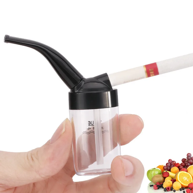Filtro de agua para cigarrillo, accesorio para fumar, tamaño bolsillo, Mini pipa, Hookah, herramienta para exteriores, alta calidad