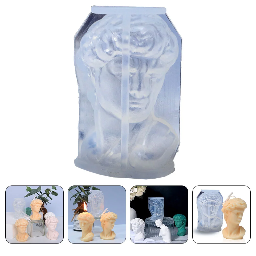 

David Head Mold DIY Soap Making Mold David Statue Silicone Mold