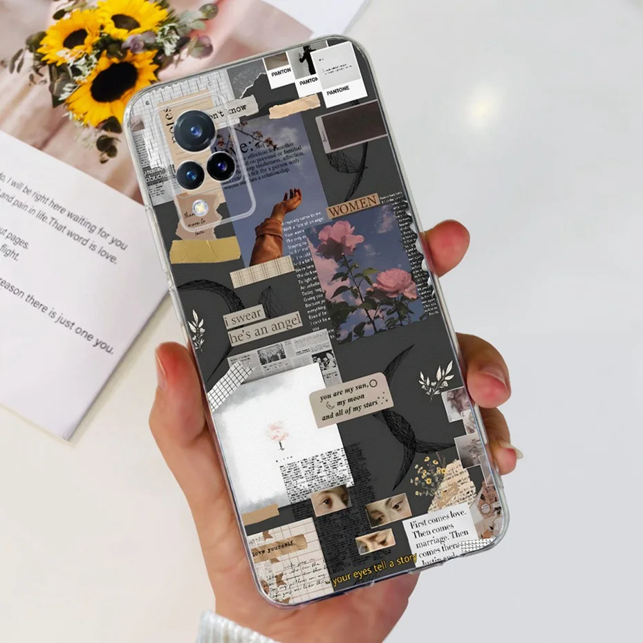 ДЛЯ Vivo V21 4G 5G V21S модный дракон в металлическом стиле окрашенные фотообои для V 21 21S