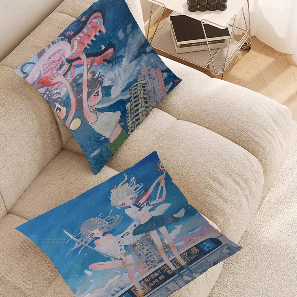 Aya Takano Cushion Cover Car Throw Pillow Case For Sofa Christmas Gift 40x40cm 45x45cm