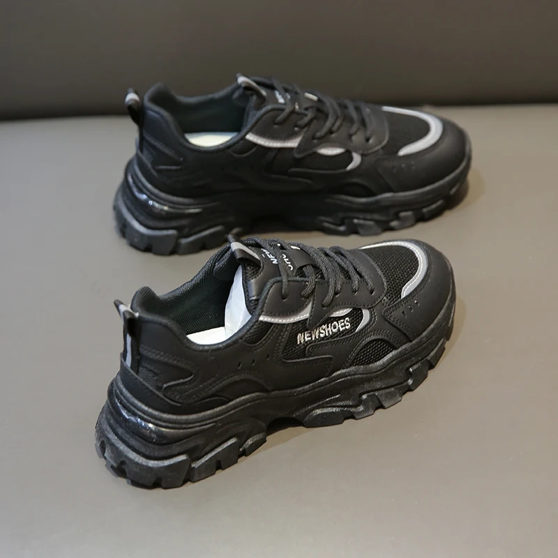 Height Increasing Chunky White Sneakers Women Platform New Breathable Athletics Walking Sports Running Baskets Femme Golf Shoes