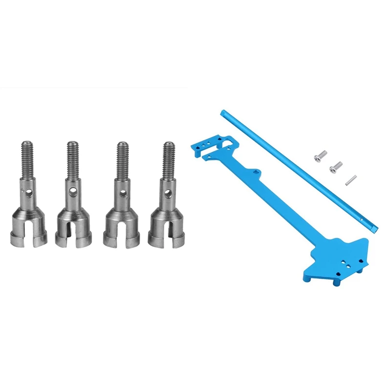 

4 шт. колесные оси 1/18 RC автомобиль багги грузовик запасные части с для Wltoys A959 обновленные детали Радио лоток и центральный приводной шарнир