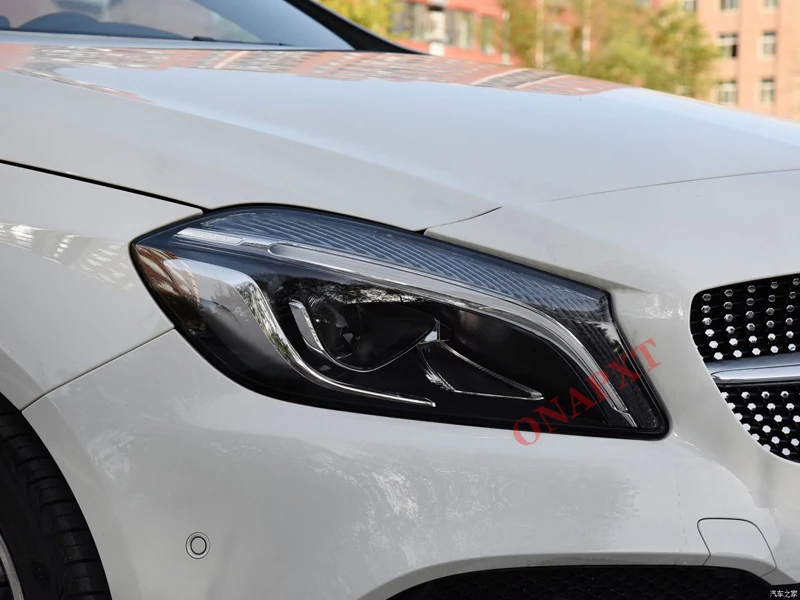 

For Mercedes-Benz A-class W176 2017-2018 Car Front Headlight Cover Lens Glass Lampshade Bright Head Light Caps Lamp Shell