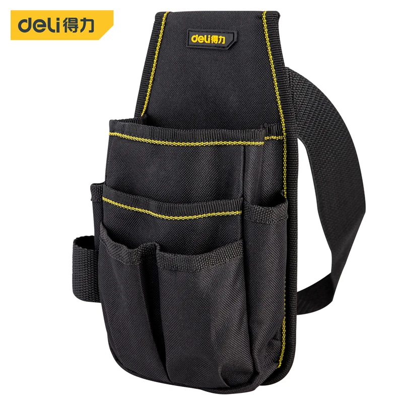 Deli Oxford Cloth Tool Belt Bag Screwdriver Storage Organizers Bags Multifunction Toolbag Electrician Portable Waist Bag Pouch