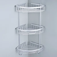 bathroom shelves aluminum shower triangular rack storage corner shelf for shampoo soap cosmetic basket holder 23 layer