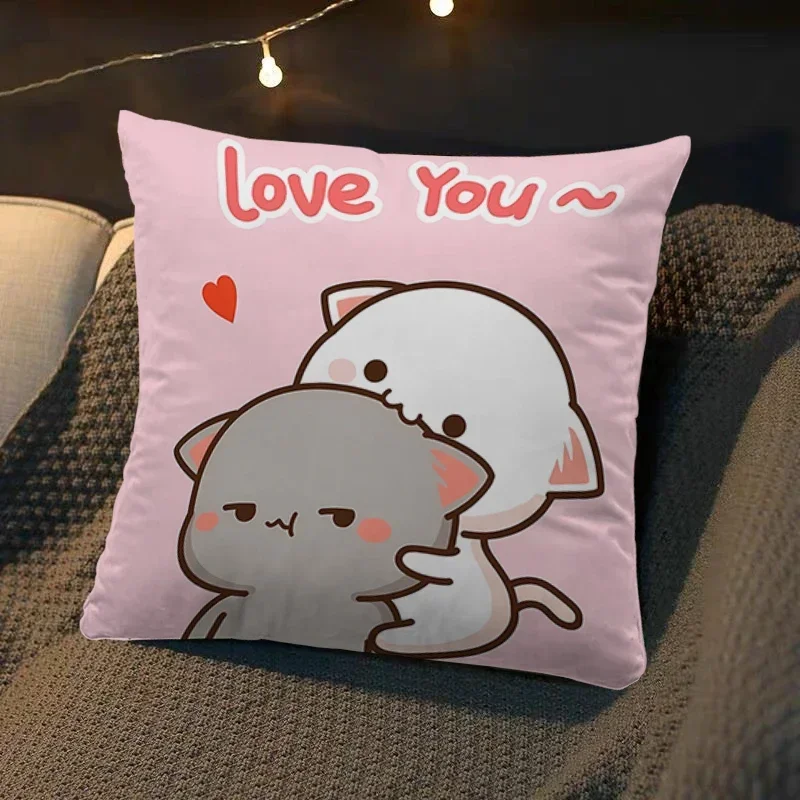 

Наволочка Dakimakura Mochi персиковая 45x45