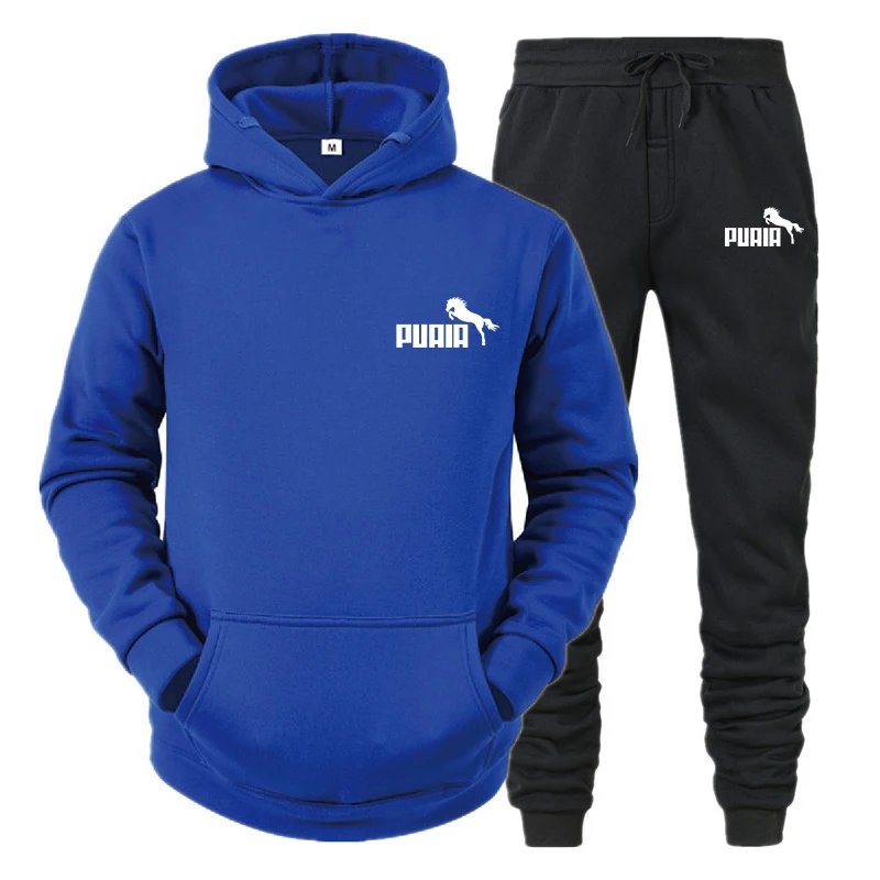 

2023 Tracksuit Brand Printed Men's Sport Sets Two Pieces Loose Set Hoodie + Pants Gym Jogging Outdoor Sports Hooded Set
