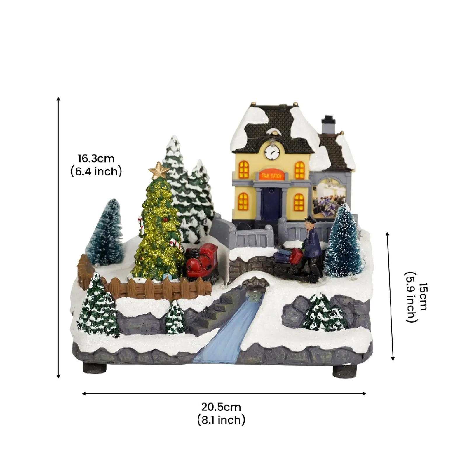 

Миниатюрный набор деревенских домиков, Рождественский праздничный дом для рабочего стола, офисные подарки для детей, праздничное украшение