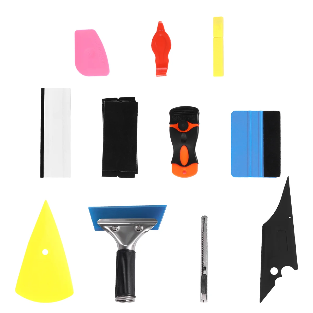 

Squeegee Vinyl Tint Window Car Kit Wrap Scraper Application Tools Felt Film Corner Trimmer Tool Wall Decal Installation