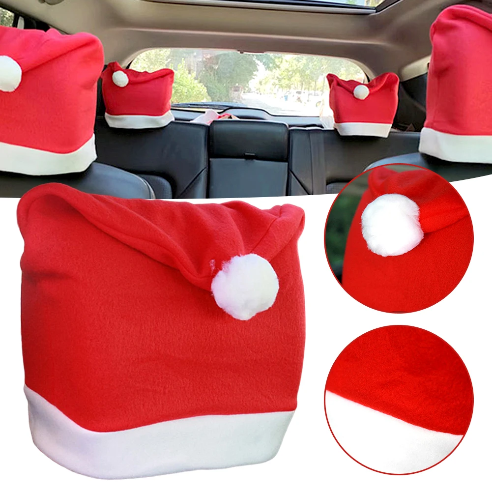 1pcs Christmas Chair Cover Red Santa Claus Hat Dining Chair Cover For New Year Merry Christmas Party Home Kitchen Table Decor
