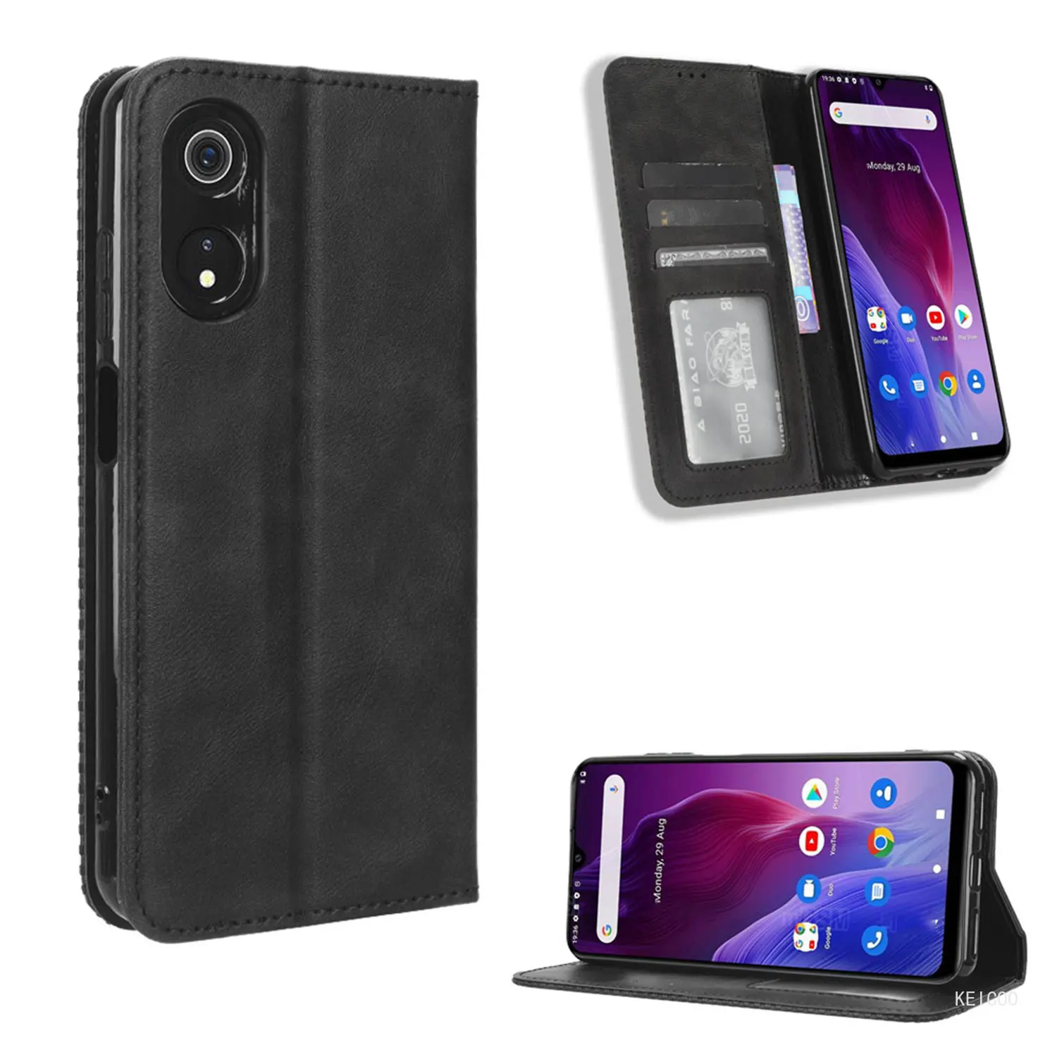 Sweatproof Magnetic Button Flip Cover Leather Case For Cubot P60 P50 C30 Note 20 20Pro Protective Shell Card Slot Wallet Clip