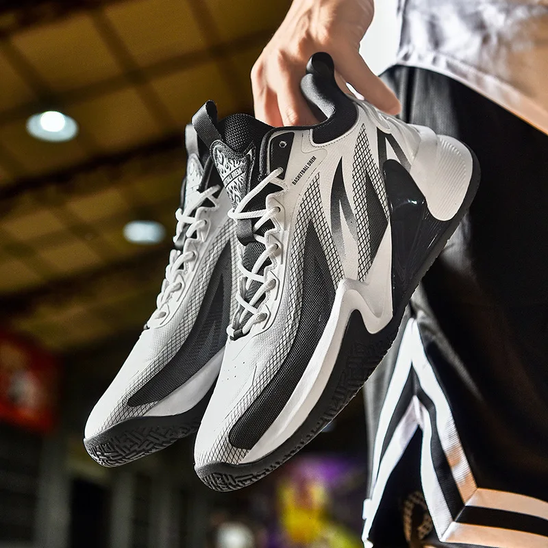 Wear-resistant casual flame basketball shoes men's sneaker