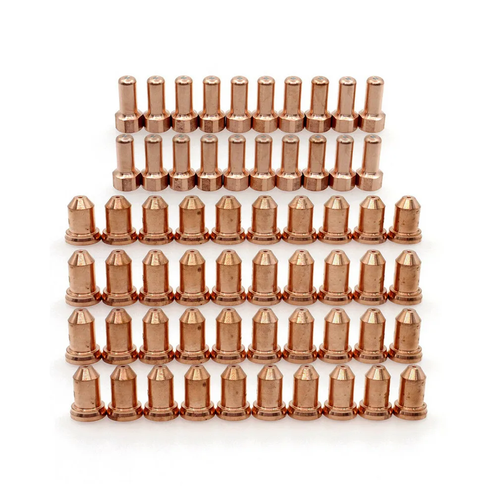 

10/20/40/60Pcs Plasma Electrode Tip Shield Cap SC8004 SC8020-10 Tip 52558 For SC80 PT80 Unimig Razor Cut45 Blade Plasma Cutters