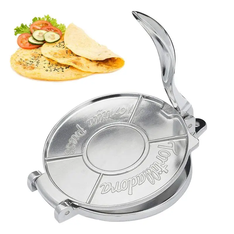 

Tortilla Press Maker Burritos Press Maker DIY Baking Tool For Tortilla Chappathi Corn Tortilla Taco Aluminum Kitchen Meat Press