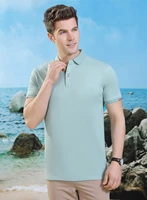 8229 new man polo shirt mens casual cotton polo shirt men short sleeve high quantity polo men customizable logo diy