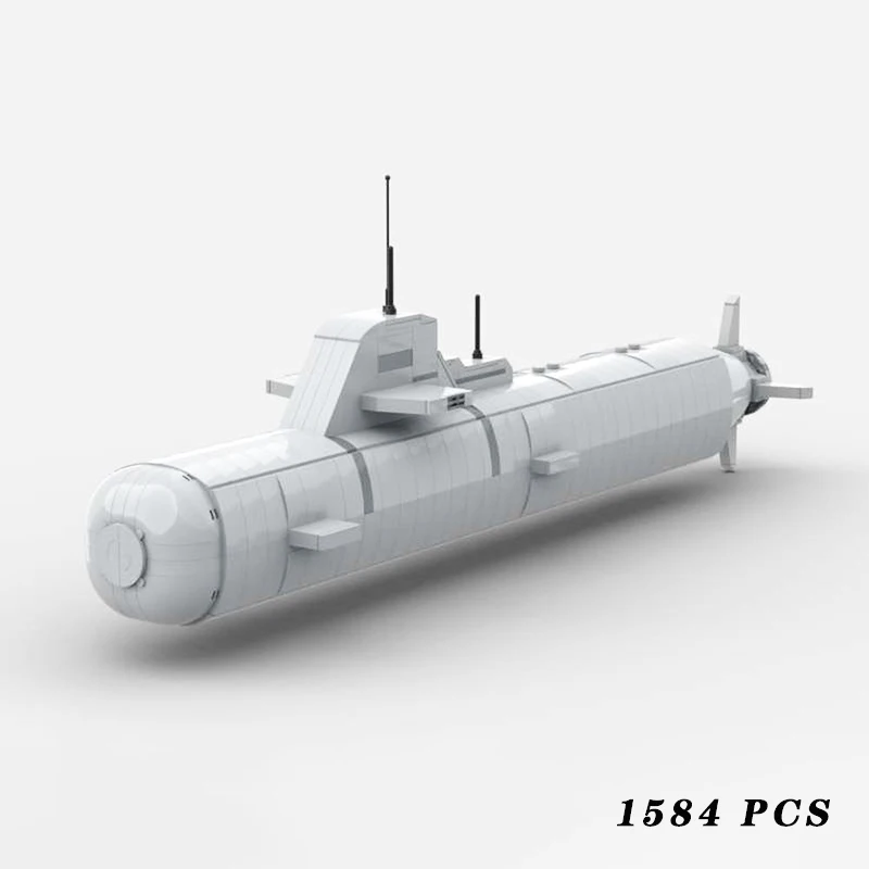 

Military U-209PN Trident Class Submarine Combat Weapons MOC Building Block Assembly Set Display Toys Child Christmas Gifts