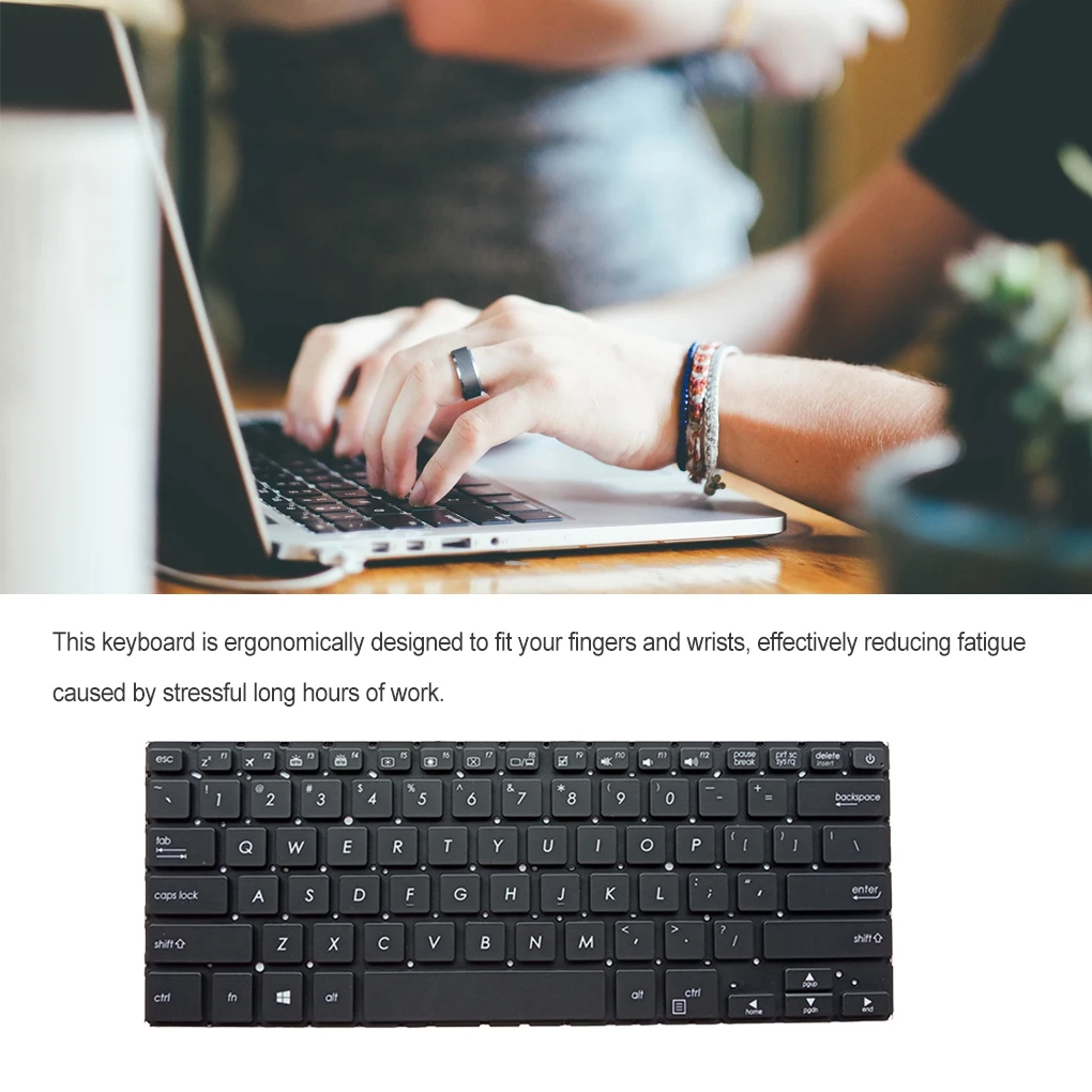 

Клавиатуры для ноутбука, подсветка, беззвучный входной аппарат, офисные аксессуары для ноутбука, запчасти для компьютера, замена для ASUS X411