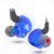 Синие спортивные наушники с круглым отверстием 3,5 мм, проводные наушники с микрофоном, гарнитура для мобильного телефона с дополнительным басом, волшебный звук - изображение