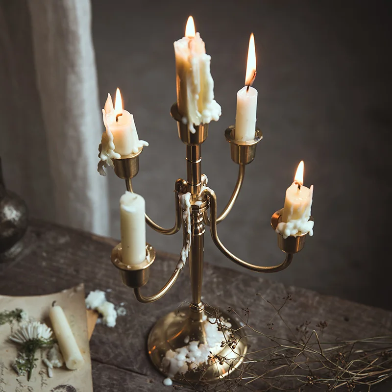 

Modern Candle Holders Nordic Dining Table Decor Candle Holders Living Room Decoration Accessories Bougeoir Home Decor Gift