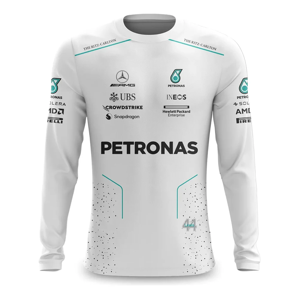

2023 Mercedes Benz F1 Racing с принтом, удобная быстросохнущая ткань, одежда для велоспорта, спортивная мужская футболка для фитнеса с короткими рукавами