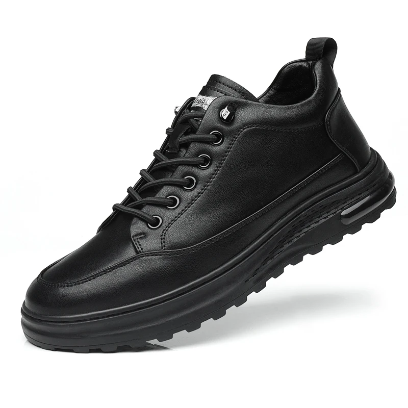 

2022 Men's Quality Leather Shoes 38-44 Soft Anti-slip Rubber Loafers Man Casual Leather Shoes
