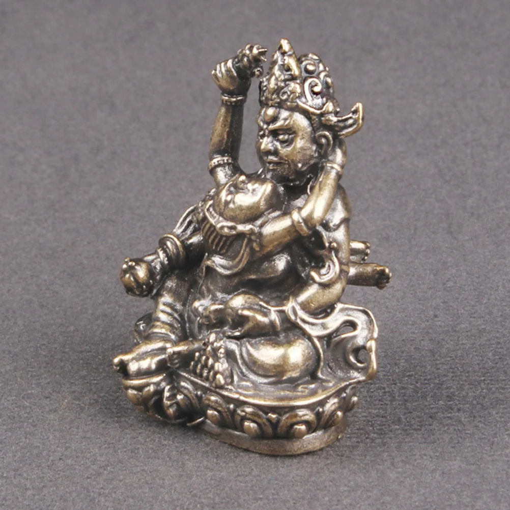 

Exquisite Buddha Decor God of Wealth Decoration Brass Statue Tabletop Figurines Craft Sculpture Statues