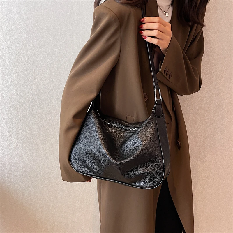 Luxury Brand Bucket Crossbody Bags for Women 2023 New Trend Small PU Leather Designer Simple Shoulder Side Handbags and Purses