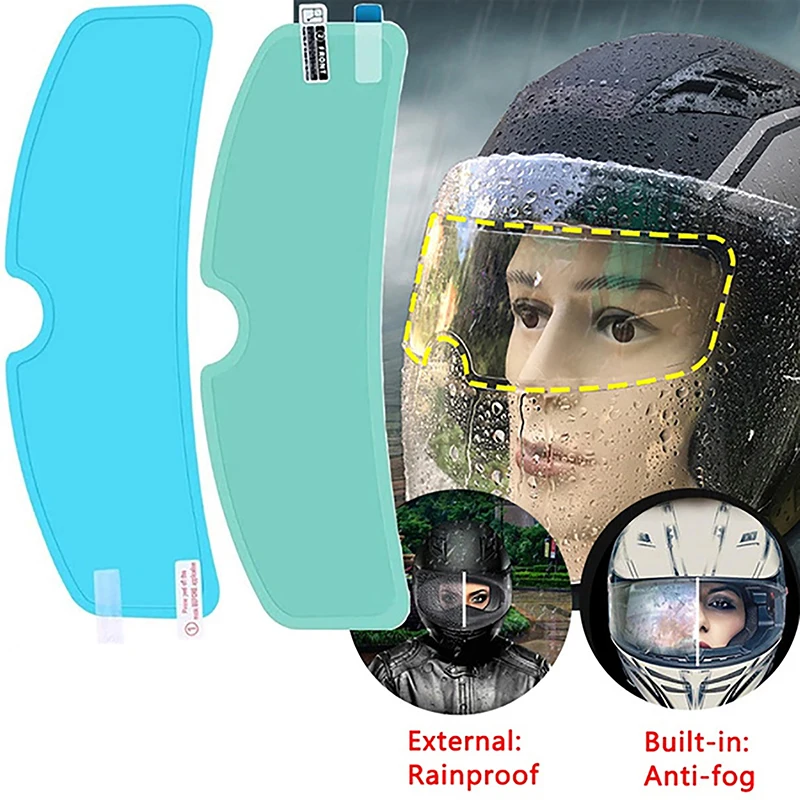 

1pc Anti-fog Rainproof Lens Film Motorcyle Helmet Waterproof Helmet Motorcycle Visor Fog Resistant For Moto Motocross Accessory
