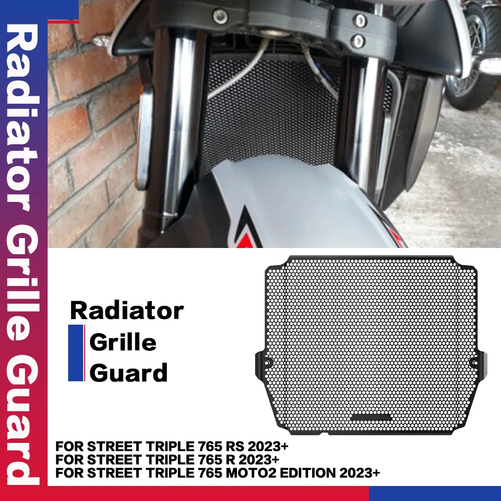 

Motorcycle Tool Parts Aluminium Radiator Grille Guard Protector For StreetTriple 765R 765RS Street Triple765 Moto2 Edition 2023