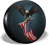 delumie american flag eagle spare tire covers universal fit for jeep trailer rv suv truck and many vehicle weatherproof tire pro