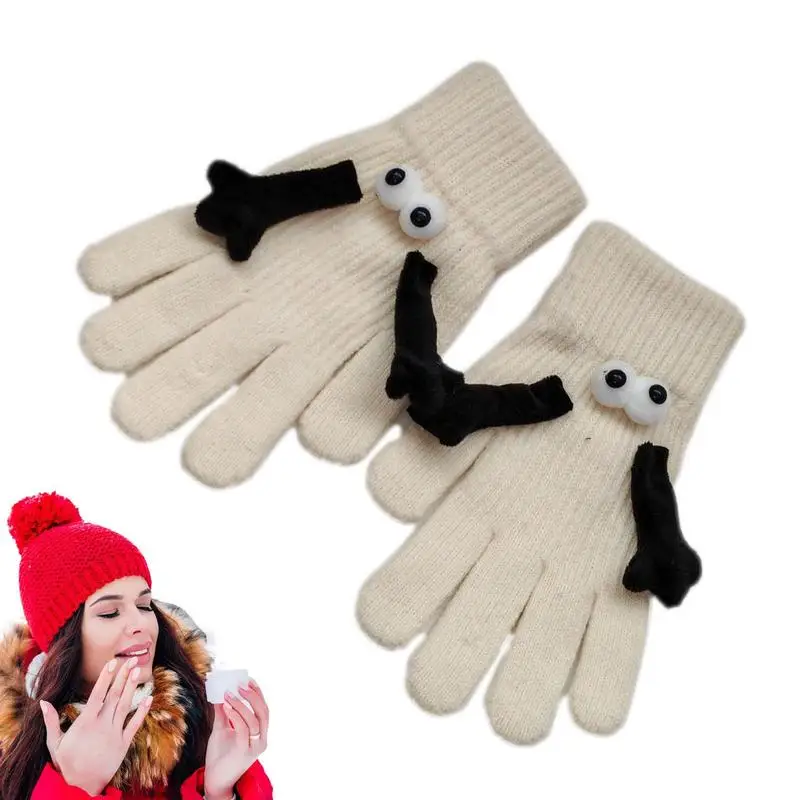 

Holding Hands Gloves Cute Soft Winter Essentials High quality Fiber Material Cycling Gloves For Hiking, Shopping Camping