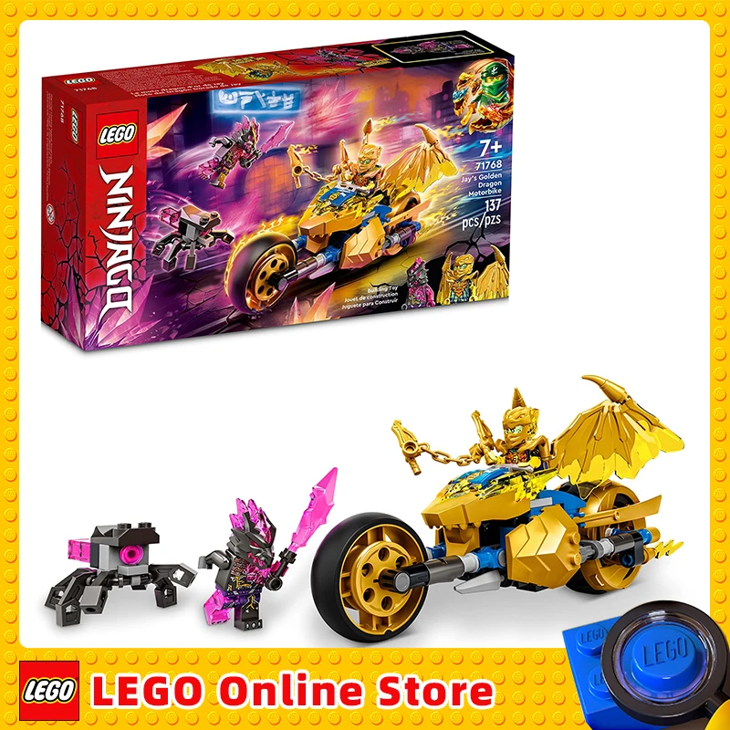 

Конструктор LEGO & NINJAGO Jay's Golden Dragon Moto 71768 Ninja Строительная игрушка для мальчиков девочек и детей в возрасте 7 + (137 шт.)