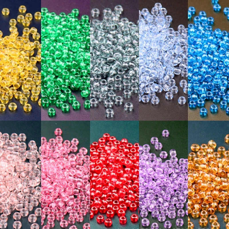 

4mm 120pcs transparent glass rice bead, used for making charm jewelry bracelet earring necklace DIY material accessories