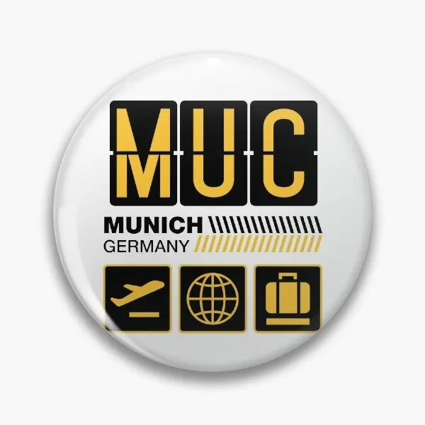 Мюнхенская бирка в аэропорту Германия отпуск мягкая пуговица булавка ювелирные