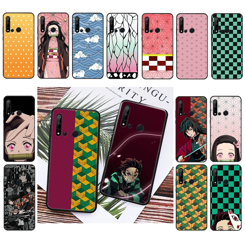 

Demon Slayer Kimetsu no Yaiba Design Phone Case For Huawei P50 Pro P30 P40 Lite P40Pro P20 lite P10 Plus Mate 20 Pro Mate20 X