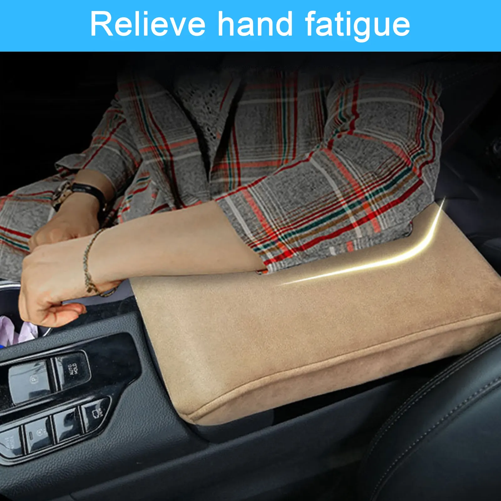 

Автомобильный коврик для подлокотника, центральная консоль, ручка, подушка, наволочка, автомобильное сиденье, коробка для хранения, Накладк...