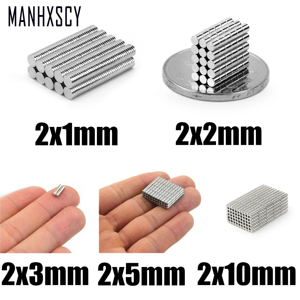 

100-2000 шт. 2x 1 мм/2x 2 мм/2x 3 мм/2x 5 мм/2x10 мм сверхмощный редкоземельный неодимовый магнит N35 Магниты