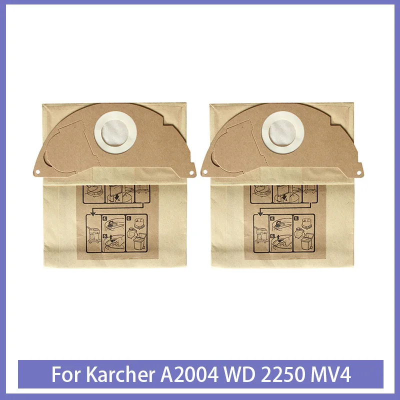 

Пылесборники для пылесоса Karcher A2004 WD 2250 MV4, Сменные аксессуары, бумажный мешок для сбора пыли, запасные части для очистки