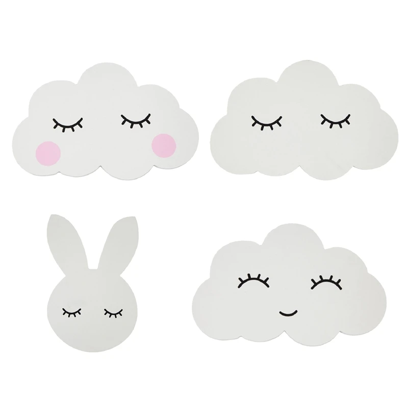

Solid Wood Cloud Small Fresh Wall Hanging Decoration Wall Sticker Home Decoration Wall Sticker Wood Plastic Craft