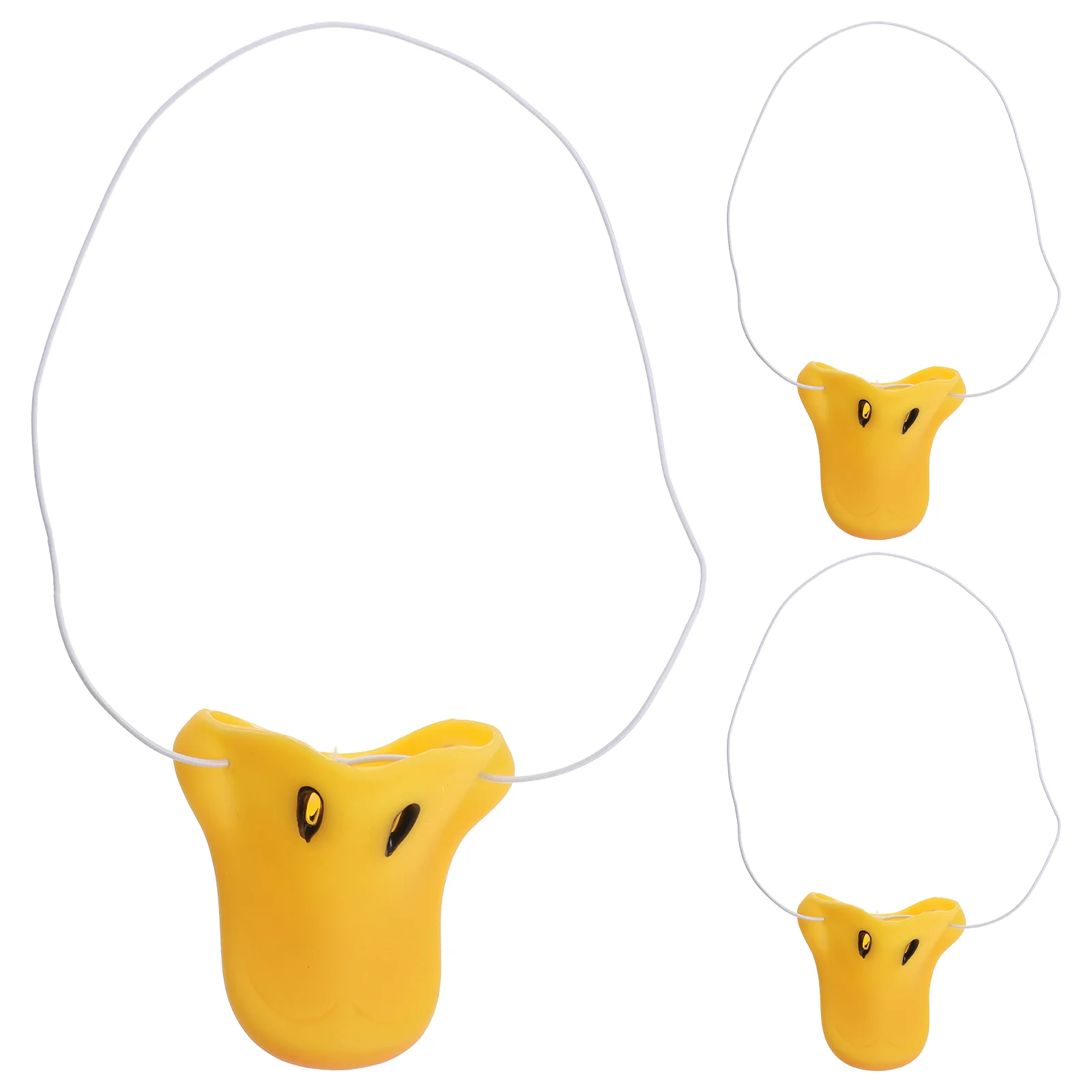 

3 Pcs Duck Nose Cosplay Costume Replaceable Noses Accessories Vinyl Compact Prop Simulation Party